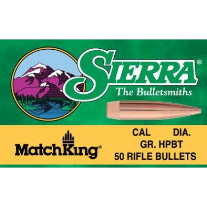 Sierra Bullets .30 Cal .308 - 220gr Hp-bt Match 100ct