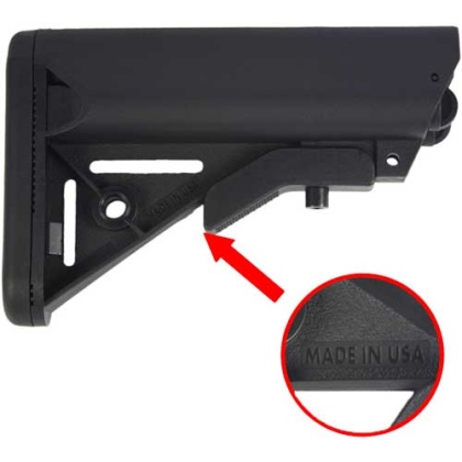 J&e 3rd Gen Armory Sopmod - Ar15 Buttstock Black