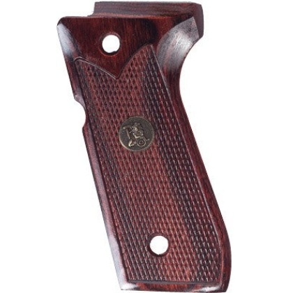 Pachmayr Laminated Wood Grips - Beretta 92fs Rosewood Check