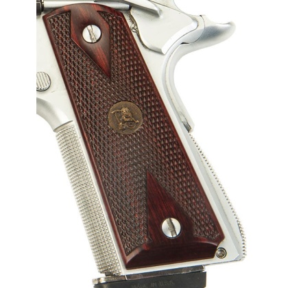 Pachmayr Rosewood Grips 1911 - Double Diamond Checkered