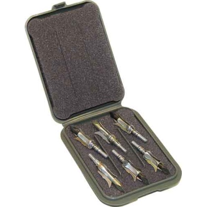 Mtm Mechanical Broadhead Case - Holds 6 Broadheads Army Green