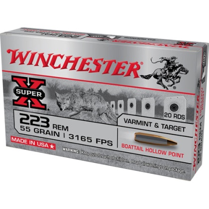 Win Ammo Super-x .223 Rem. - 55gr. Bthp 20-pack