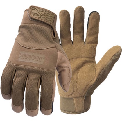 Strongsuit General Utility Pls - Gloves Large Coyote Lthr Palm