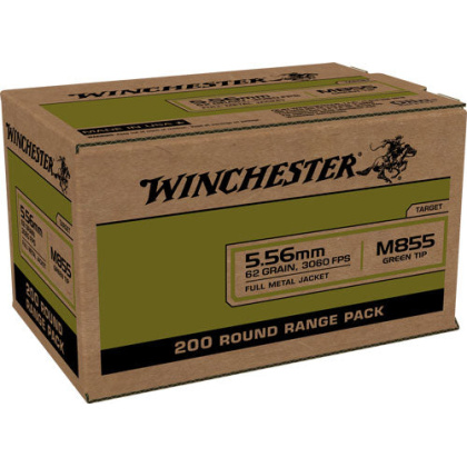 Win Ammo Usa 5.56x45 Case Lot - 62gr. Green Tip 800rd Case