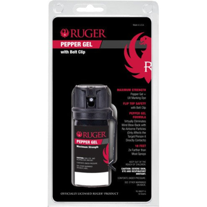 Sabre Ruger Red Pepper Gel - Flip Top W-belt Clip 1.8 Oz