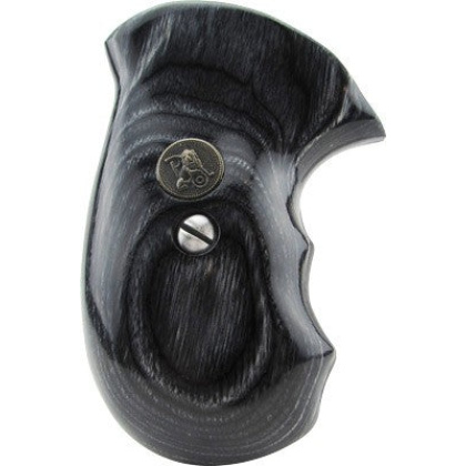 Pachmayr Laminated Wood Grips - S&w J-frame Blk-gray Smooth<