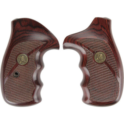Pachmayr Laminated Wood Grips - S&w K&l-frame Rnd Butt Rosewd