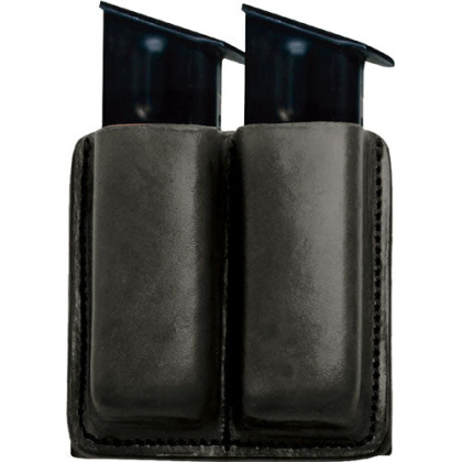 Tagua Double Mag Pouch Owb - Leather Glock 9mm Blk Ambi