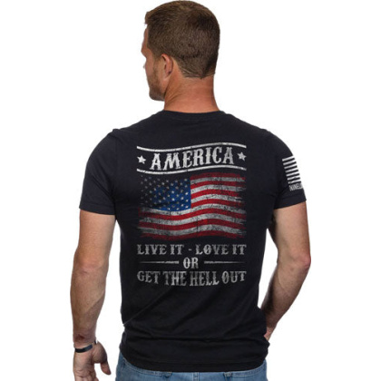 Nine Line Apparel Get The Hell - Out Men\'s T-shirt Black Medium