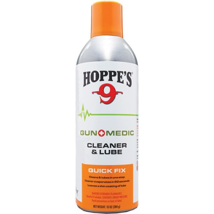 Hoppes Gun Medic 10 Oz. Cleanr - & Lube Bio-based Formula Aersl