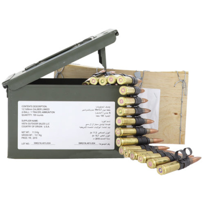 Federal Ammo .50 Bmg M33 Ball - M17 Tracer 4:1 Linked 100rds